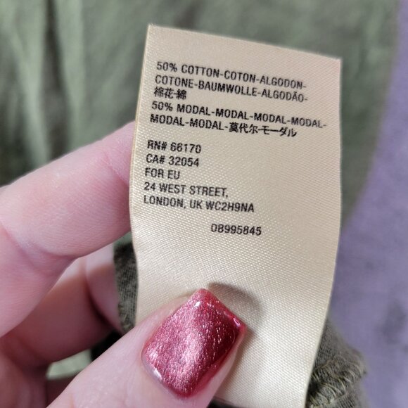 By Anthropologie Womens Green Knot Front Top XS Asymmetrical‎ Draped Casual - Picture 7 of 9